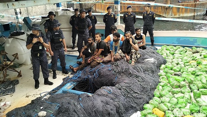 BNN menangkap jaringan pengedar sabu internasional di  di Samudera Hindia