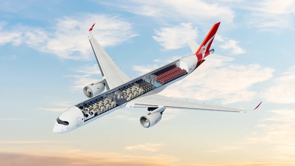 Saat Qantas bersiap meluncurkan penerbangan jarak jauh Project Sunrise pada tahun 2025. Penumpang akan dibawa terbang hingga selama 19 jam. Saat Qantas bersiap meluncurkan penerbangan jarak jauh Project Sunrise pada tahun 2025. Penumpang akan dibawa terbang hingga selama 19 jam.