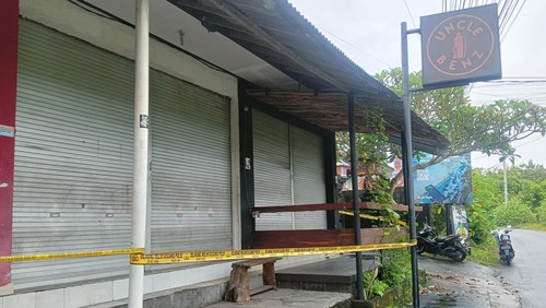 Kafe Uncle Benz di Badung, Bali Jumat (24/2/2023). Kafe itu merupakan lokasi perkelahian Johnston Mccallum Scott dengan pemilik kafe I Gede Wijaya.