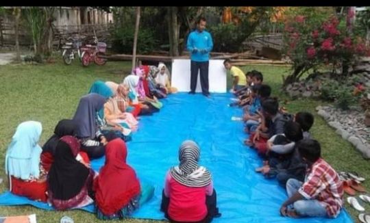 Kegiatan Bripka Ibrahim di Pidie Aceh