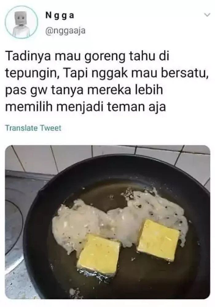 Masakan nyeleneh Nyeleneh! Ini 10 Penampakan Wajan Netizen yang Baru Belajar Masak