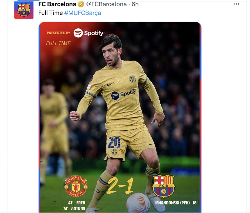 Meme MU vs Barcelona
