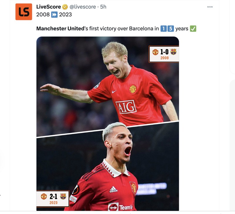 Meme MU vs Barcelona