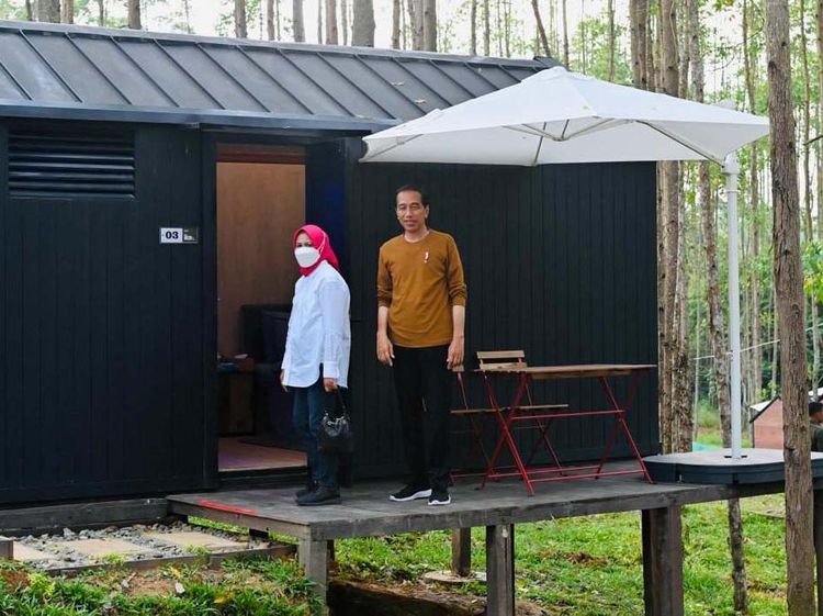 Menginap di Kawasan Inti IKN, Jokowi & Iriana Tidur di Kabin