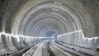 Total terdapat 13 Tunnel sepanjang trase Kereta Cepat Jakarta-Bandung.Foto: Dok. PT KCIC