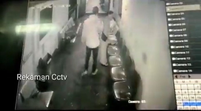 Rekaman CCTV viral suami lempar istrinya ke laut (Foto: Istimewa)