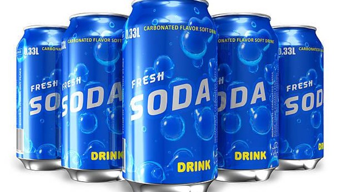 Soda. Sekaleng 12 ons minuman bersoda baik yang biasa ataupun yang diet tanpa gula mengandung sekitar 40 mg kafein.