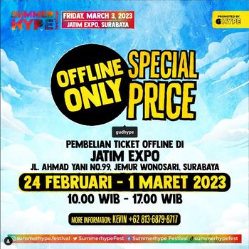 Summerhype Festival Surabaya: Hoobastank, Boomerang, /Rif, Kotak dan Ungu