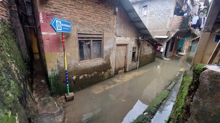 Banjir di Cawang, Jakarta Timur (Rumondang-detikcom)