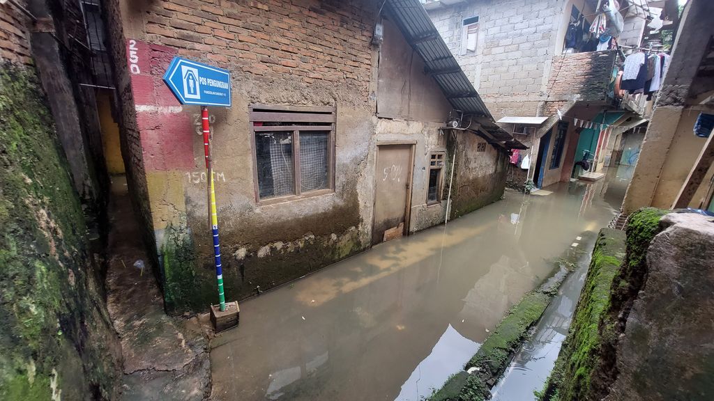 Banjir di Cawang, Jakarta Timur (Rumondang-detikcom)