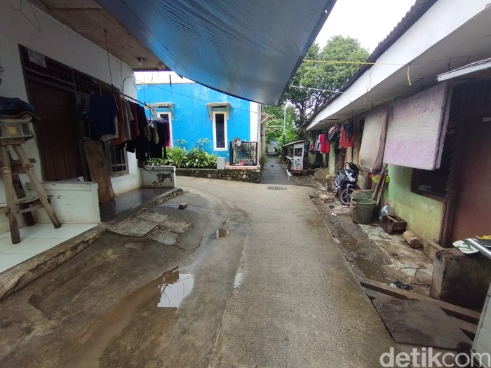 Banjir di Kembangan Utara dekat Kali Angke sudah surut, 25 Februari 2023. (Brigitta Belia Permata Sari/detikcom)