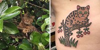 Biasanya tato bakal menyajikan hasil yang keren dan gahar. Tapi tidak dengan hasil yang satu ini, yang mana terlihat begitu menggemaskan.