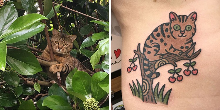 Biasanya tato bakal menyajikan hasil yang keren dan gahar. Tapi tidak dengan hasil yang satu ini, yang mana terlihat begitu menggemaskan.