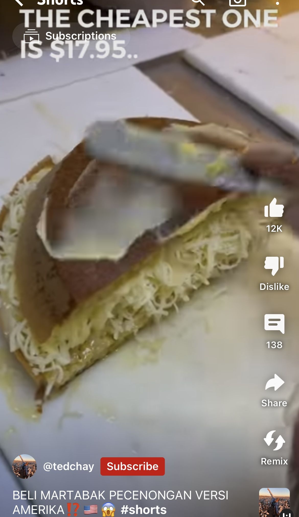 Jajan Martabak Keju Rp 260 Ribu Amerika, Gimana Ya Rasanya?