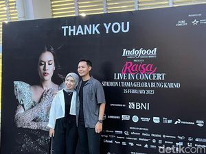 View Panggung Konser Raisa dari Tribun Stadion Utama GBK