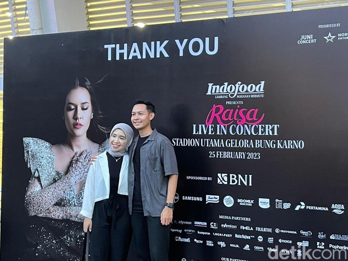 Konser Raisa di Stadion Utama Gelora Bung Karno, Sabtu (25/3/2023).