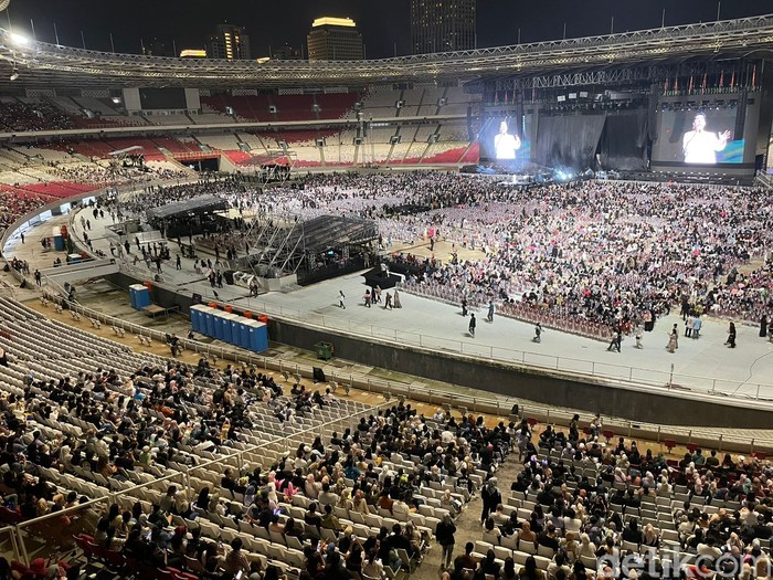 Konser Raisa di Stadion Utama GBK, Sabtu (25/3/2023).