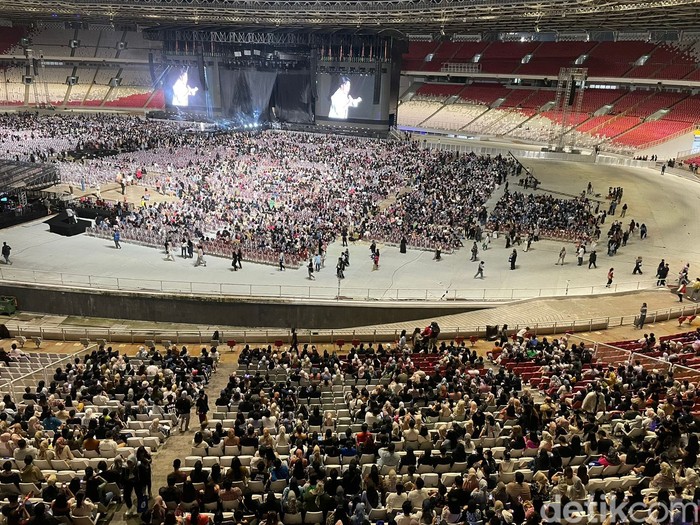 Konser Raisa Konser Raisa di Stadion Utama GBK, Sabtu (25/3/2023).
