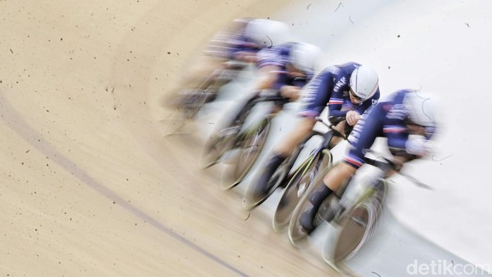 Tim balap sepeda Selandia Baru masih mendominasi nomor tim putsuit putri UCI Track Nations Cup 2023.