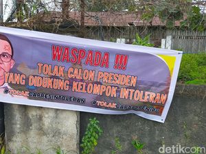 Safari Politik Anies Baswedan di Lampung Diwarnai Spanduk Penolakan