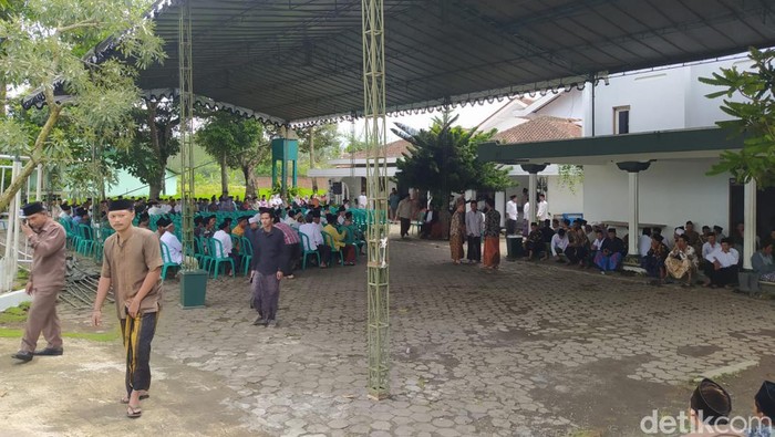 Suasana rumah duka di Geger, Girirejo, Tegalrejo, Magelang, Sabtu (25/2/2023).