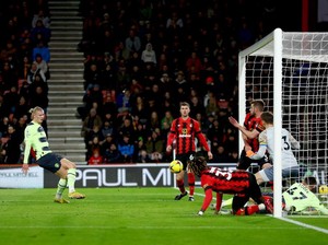 Bournemouth Vs Man City: The Citizens Unggul 3-0 di Babak I