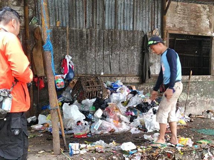 Lokasi penemuan granat nanas yang masih aktif di TPS Kota Malang.