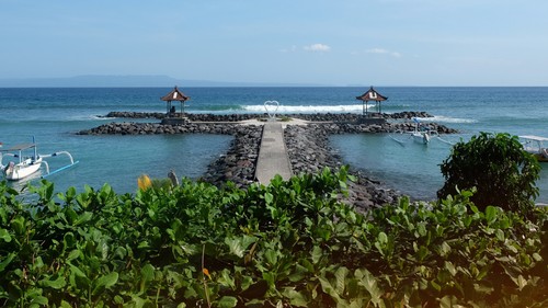 Pantai Candidasa, Karangasem, Bali.