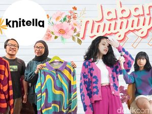 Pede Tabrak Warna dengan Sweater Rajut Berpola Quirky