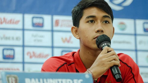 Pemain muda Bali United, Made Tito. (Bali United Official)