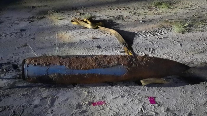 Penampakan mortir seberat 250 kg (Foto: Istimewa)