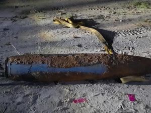Penampakan Mortir 250 Kg yang Ditemukan Warga Pekanbaru di Kebun Karet