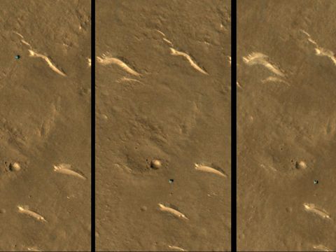 Posisi rover Zhurong di Mars dilihat dari luar angkasa