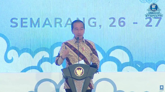 Presiden Jokowi di Rakornas PAN (Screenshot YouTube PAN)