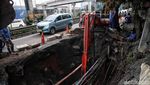 Jalan Amblas di Cilandak yang Bikin Macet Mulai Diperbaiki