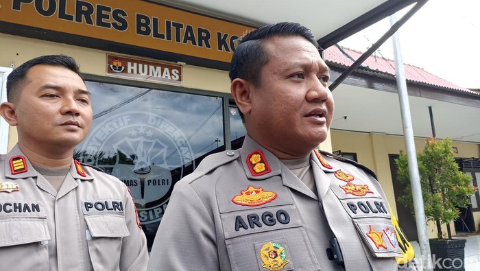 Kapolres Blitar Kota AKBP Argowiyono di Mapolres Blitar Kota.