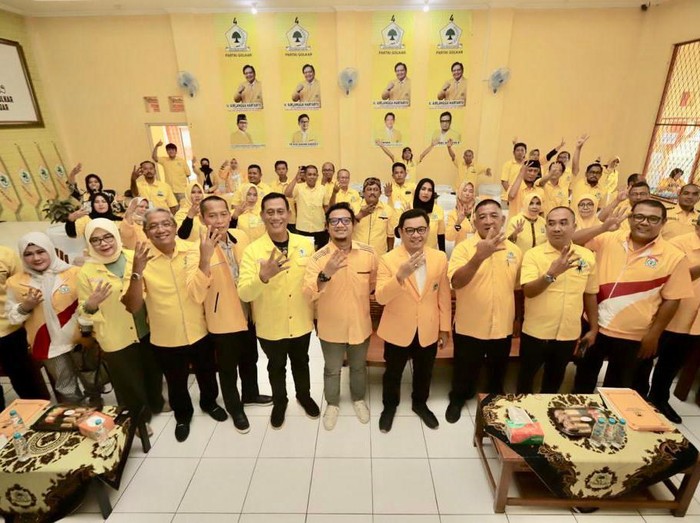 Ketua DPD Partai Golkar Jabar Tubagus Ace Hasan Syadzily saat membuka Dikpol di Kota Banjar