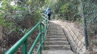 Letaknya hanya 20 menit dari pelabuhan fery Cheung Chau. Tapi jangan salah, jalurnya cukup menantang dan bikin berkeringat. (bonauli/detikcom)