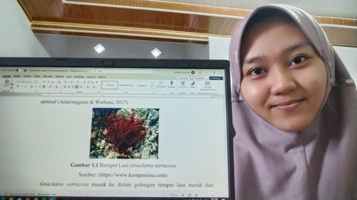 Mahasiswa ITS buat  inovasi losion dari alga merah