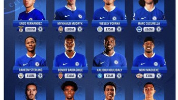 Bursa transfer kemarin tak disia-siakan oleh The Blues untuk menambal. Nilai pemainnya juga tidak main-main. Foto: Twitter