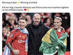 Hapus Dahaga Gelar MU, Erik Ten Hag Banjir Pujian di Twitter