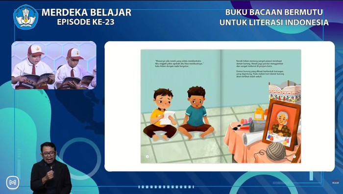 Merdeka Belajar Episode ke-23: Buku Bacaan Bermutu untuk Literasi Indonesia.