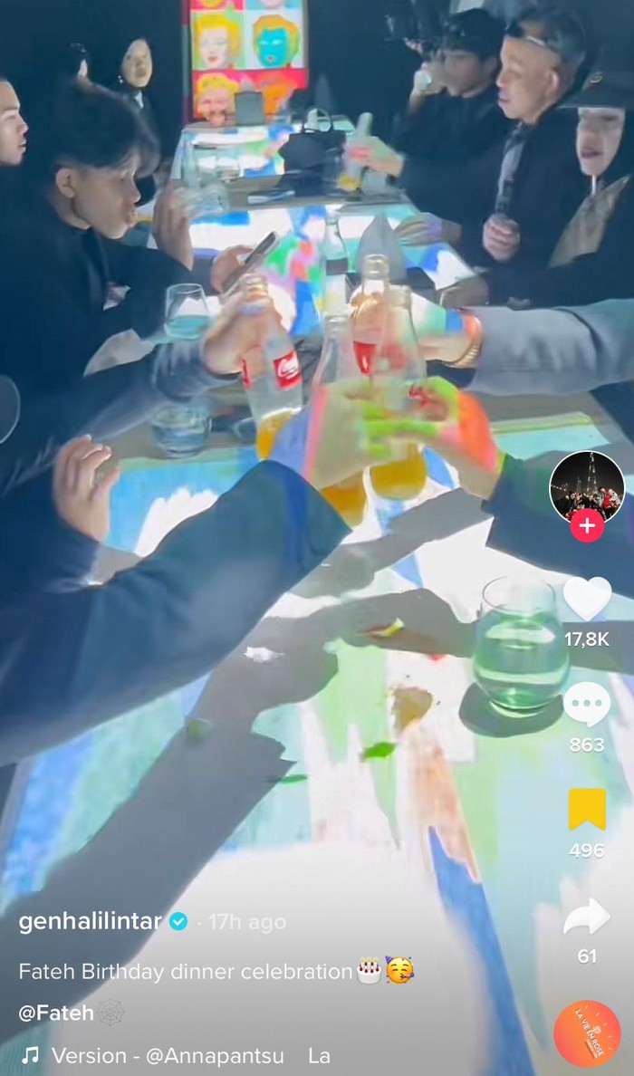 Mewah! Pesta 'Sweet 17' Fateh Halilintar di Resto Dubai Bertema 3D Mewah! Pesta 'Sweet 17' Fateh Halilintar di Resto Dubai Bertema 3D