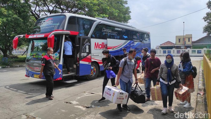 Pemduik tiba di Terminal Giri Adipura Wonogiri tahun 2022 lalu.