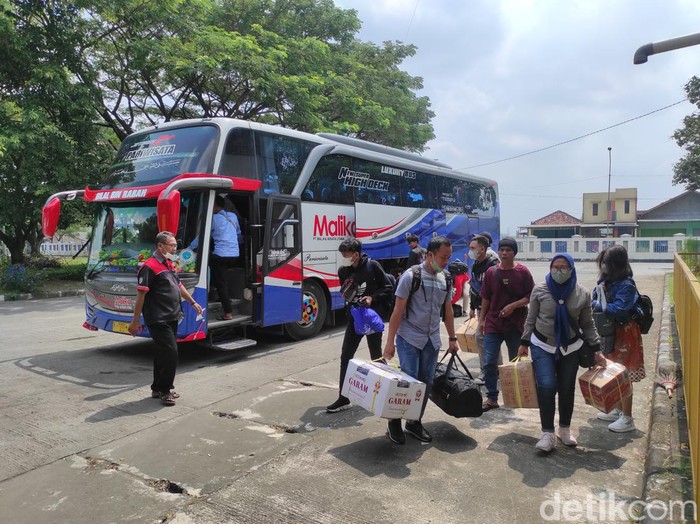 Pemduik tiba di Terminal Giri Adipura Wonogiri tahun 2022 lalu.