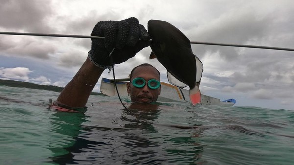 Taharudin nama lengkapnya, merupakan seorang nelayan dengan keahlian menangkap ikan dengan menyelami laut menggunakan tongkat kayu dan anak panah, keahlian yang melegenda dari Suku Bajo. Taharudin nama lengkapnya, merupakan seorang nelayan dengan keahlian menangkap ikan dengan menyelami laut menggunakan tongkat kayu dan anak panah, keahlian yang melegenda dari Suku Bajo.