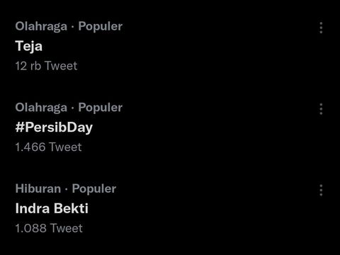 Tangkapan layar Teja Paku Alam trendin topic di Twitter.