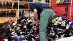 Terkuak! Sepatu Bekas buat Didaur Ulang Malah Masuk Pasar Loak Batam