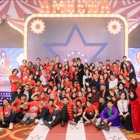 Sebelum perayaan ini, ulang tahun Ameena juga sudah dirayakan bersama keluarga. Kala itu semua kerluarga hadir mengenakan kaos berwarna merah muda khusus yang disablon dengan foto Ameena. Foto: Instagram/@attahalilintar