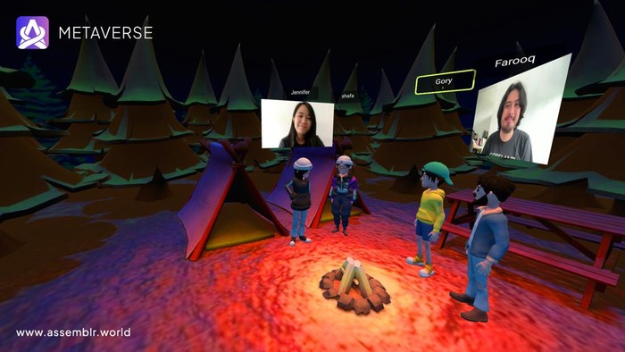Aktivtas di Assemblr Metaverse.